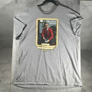Funko Mens Mister Rogers Neighborhood T Shirt Grey Graphic‎ Tee Size XLarge EUC